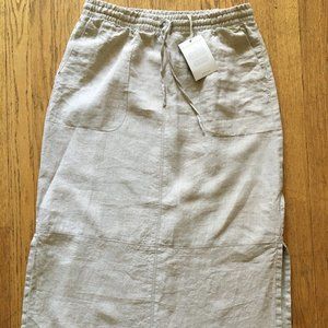 GARNET HILL Linen Maxi Skirt